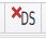  Ikona z napisem DS i czerwonym krzyżykiem
